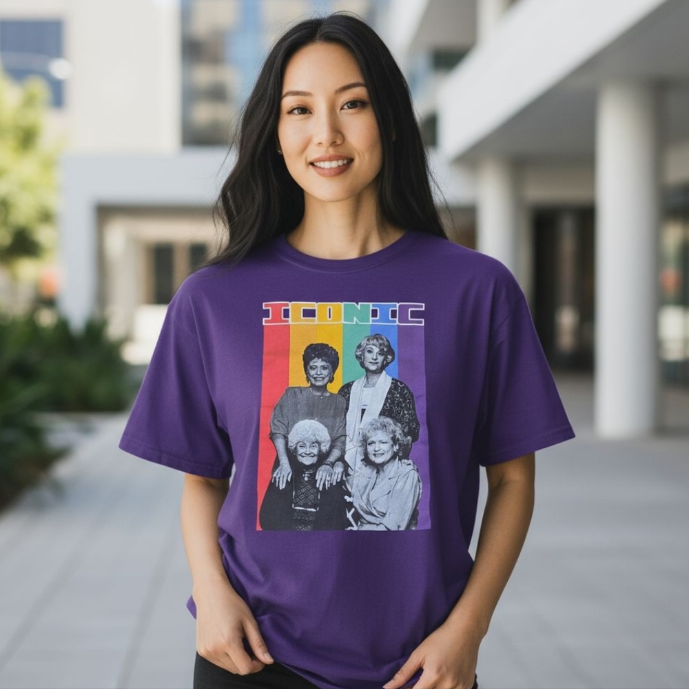 The Golden Girls Iconic Graphic T Shirt Womens Size Large TV Show Tee